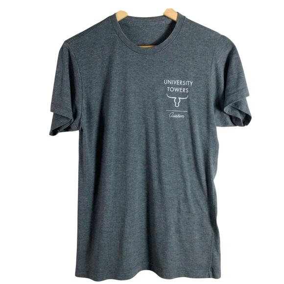 University Towers Austin Texas T Shirt Gray Medium - Picture 3 of 4